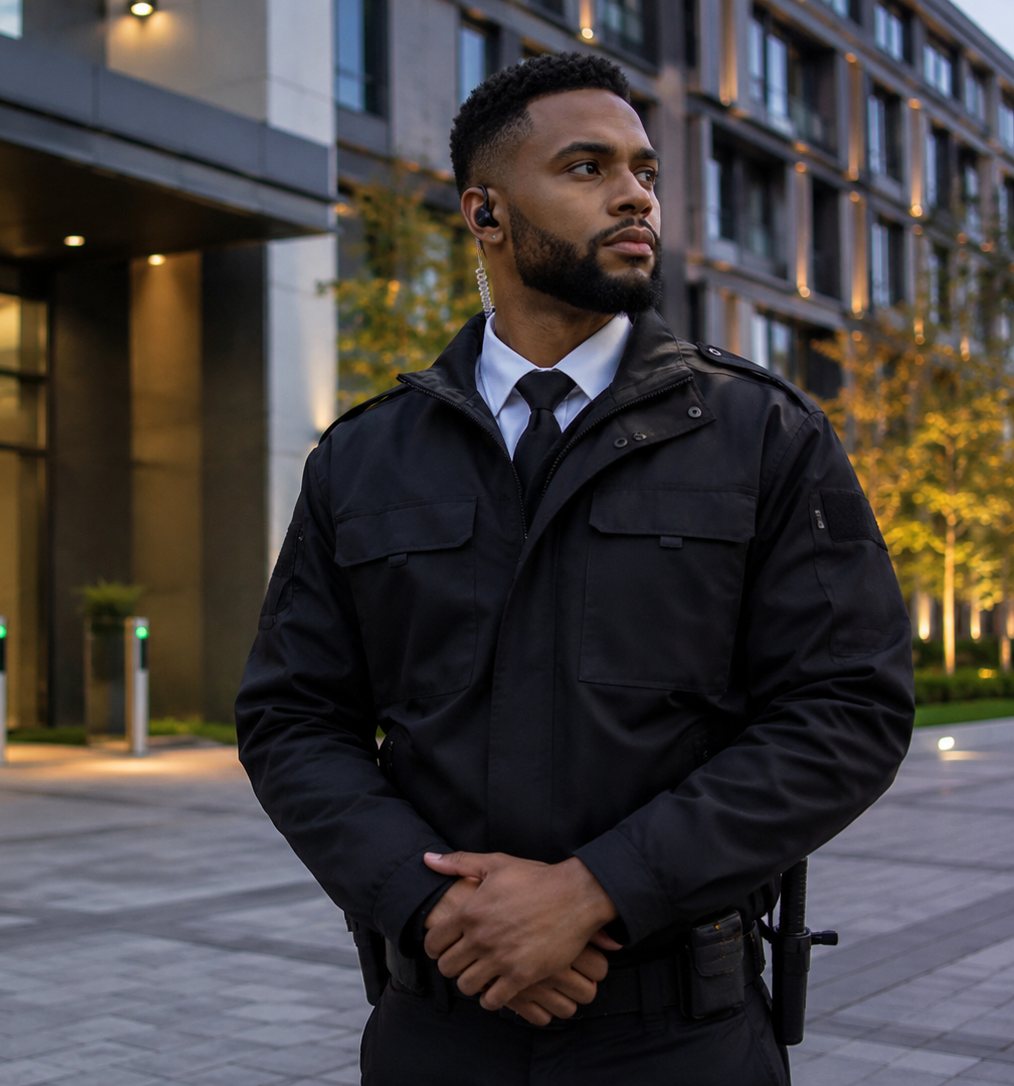 SIA licensed security officer on duty at a commercial premises